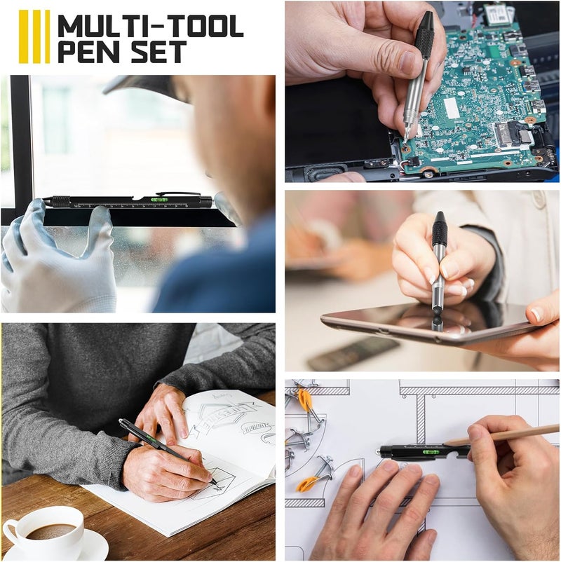 MAFEHAN Gifts for Men Who Have Everything – 9-in-1 Multitool Pen with LED Light, Cool Gadgets & Gifts for Dad, Husband, Grandpa – Christmas Gifts, Stocking Stuffers, White Elephant Ideas - Image 3